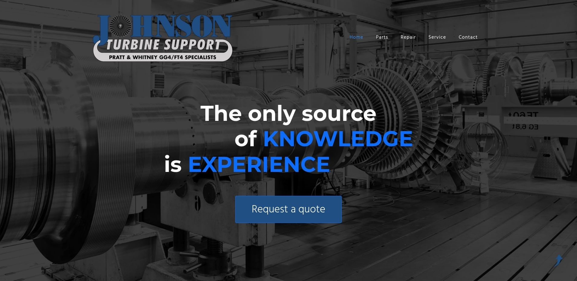 Jhonson Turbine company's portfolio site.